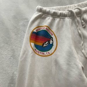Aviator Nation Logo Sweatpants White